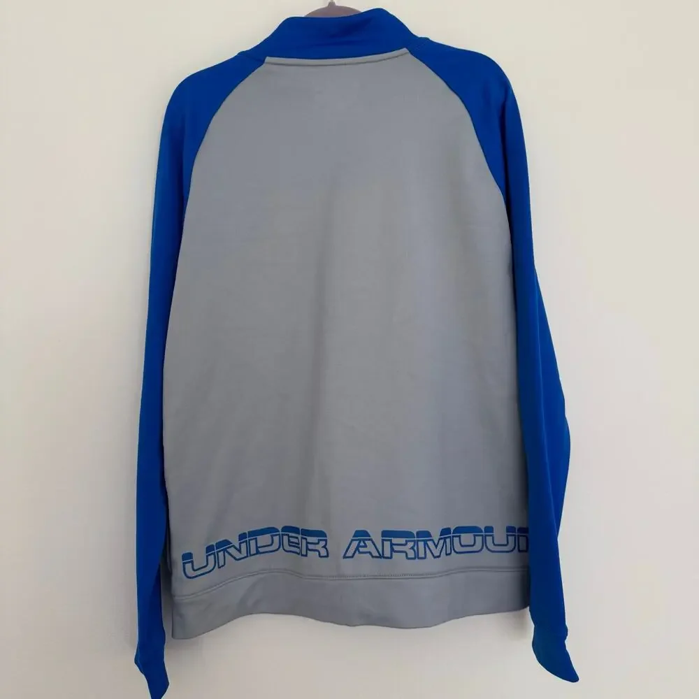 Under Armour Loose Fit, Zip Down Jacket in Blue/Gray